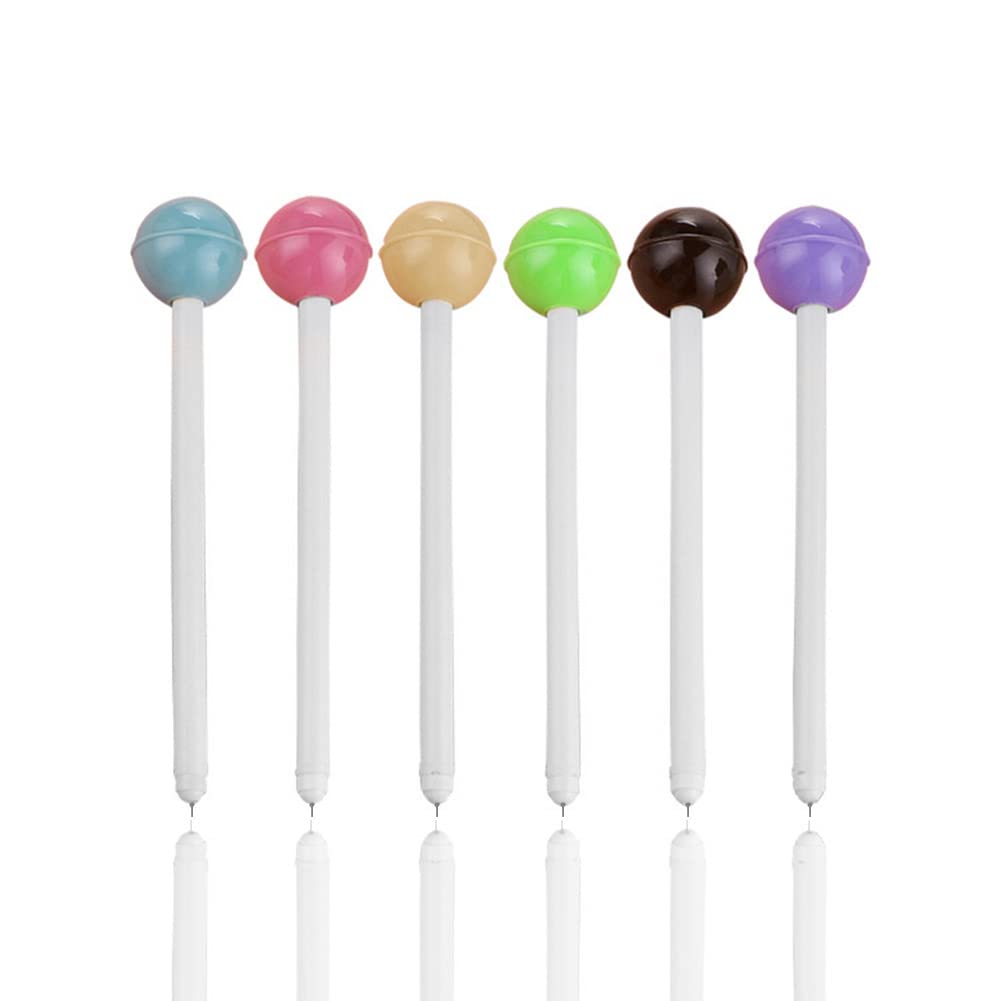 Magideal Kitmax (Tm) Pack Of 8 Pcs 0.38Mm Cute Cool Novelty Candy Color Lollipops Decor Gel Ink Pen Office School Supplies Stude
