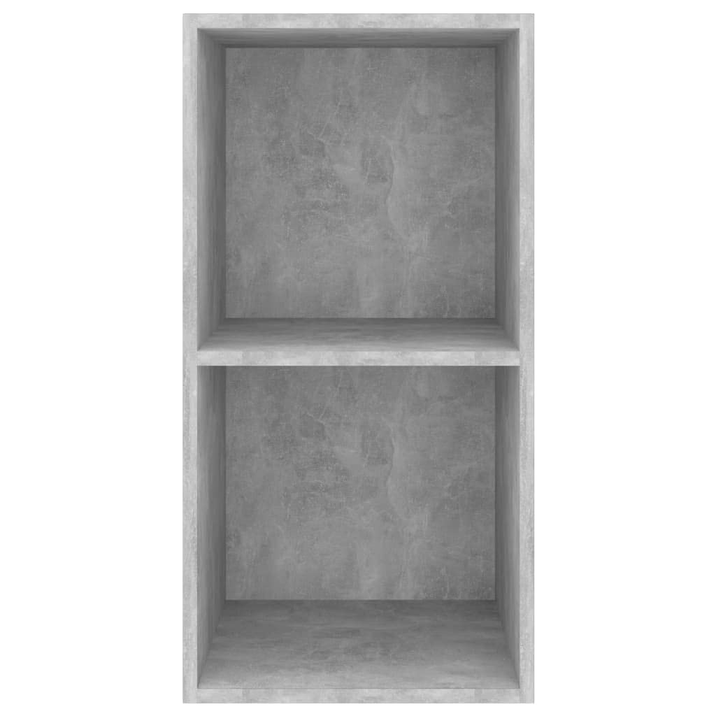 vidaXL Wall-mounted TV Cabinet Concrete Gray 14.6&quot;x14.6&quot;x28.3&quot; Chipboard