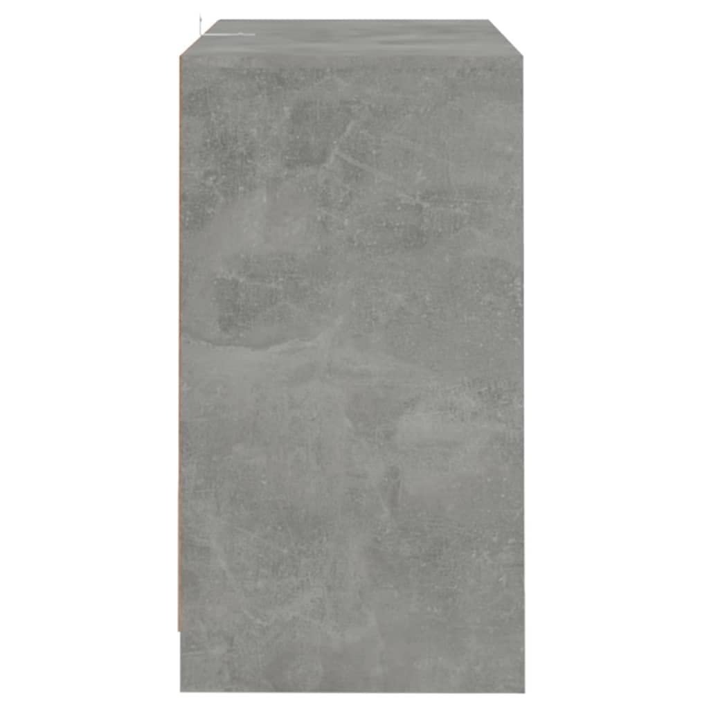 vidaXL Sideboard Concrete Gray 27.6&quot;x16.1&quot;x29.5&quot; Chipboard