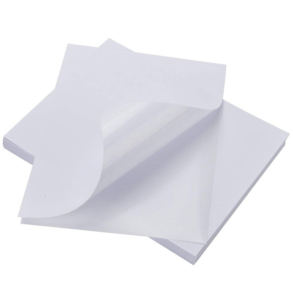 Sticker Paper, Besteasy 8.5' X 11' Full Sheet Label Stickers For Laser Inkjet Printer, Self Adhesive Printer Paper Shipping La