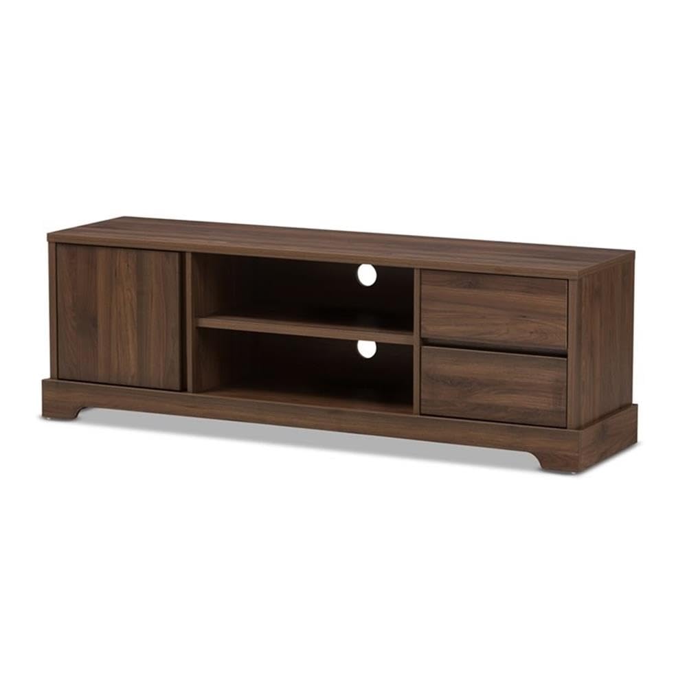 Baxton Studio Burnwood 59&quot; Tv Stand In Brown