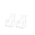 2 Pack Vertical Business Card Holder Counter Top Store Gift Cards Display Holds 2' X 3.5' Advertisement Cards Or Stickers Stan