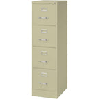 Lorell 4-Drawer Vertical File, 15 by 22 by 52, Putty
