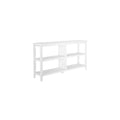 NewRidge Home Goods NewRidge Home Bookcase Bookshelf, Horrizontal, White