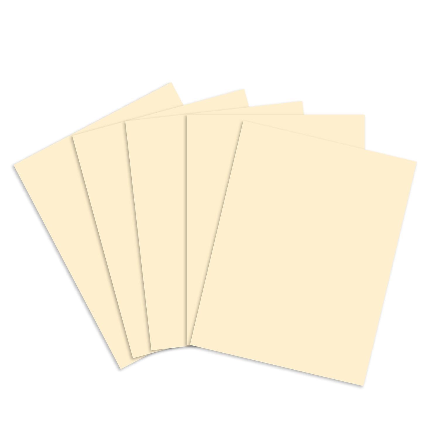 Staples 490885 Cover Stock Paper 67 Lbs 8.5-Inch X 11-Inch Ivory 250/Pack (82996)