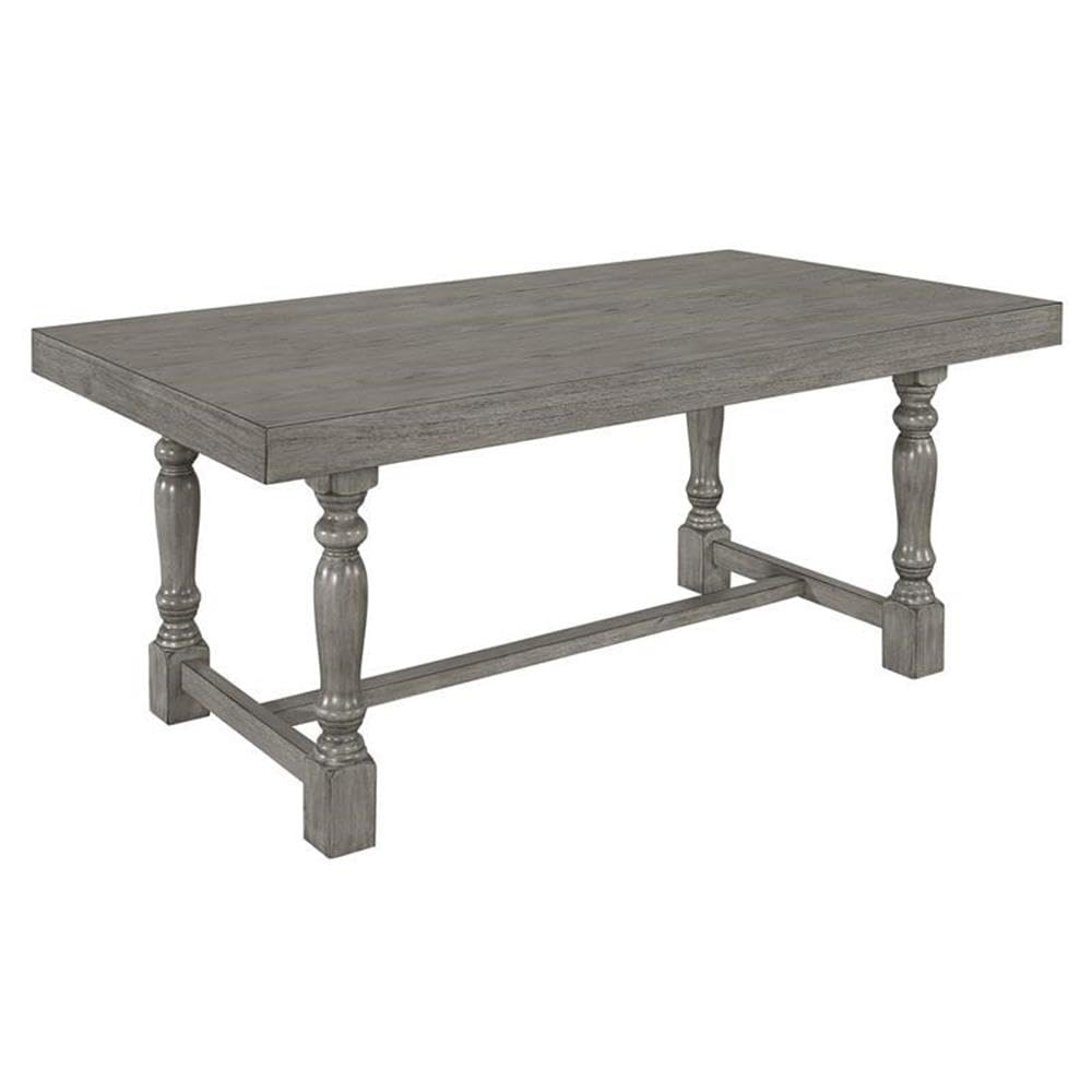 Best Quality Furniture D499-Dt Dining Set, Rustic Dark Gray