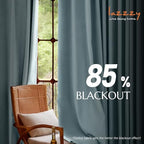 Lazzzy Baby Blue Velvet Curtains Room Darkening Thermal Insulated Curtains 84 Inch Long Window Drapes For Bedroom Living Room Super Soft Luxury Rod Pocket Window Treatment, 2 Panels