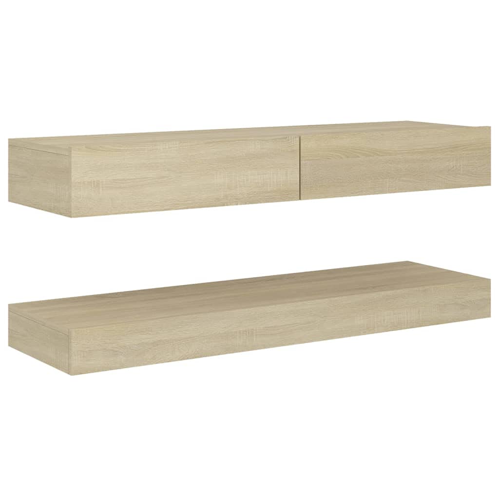 NusGear TV Cabinet with LED Lights Sonoma Oak 47.2&quot;x13.8&quot;