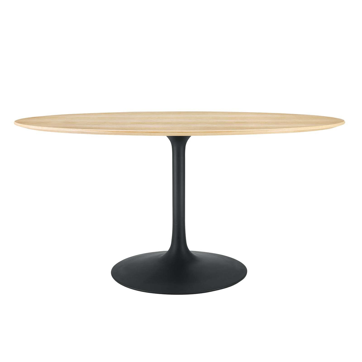 Modway Lippa Dining Table, 60&quot;, Black Natural