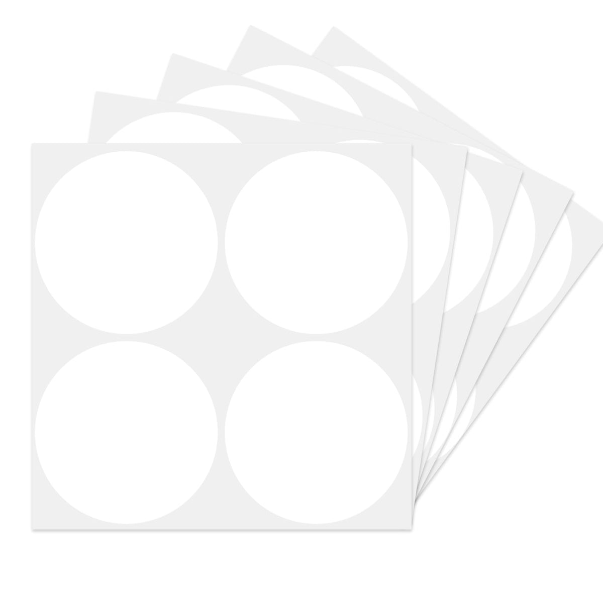 Starliboo Blank Dot Stickers, 3 Inch Removable Circle Stickers, Round Price Stickers, Writable White Stickers For Office, Garage