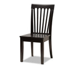 Baxton Studio Sasa Modern and Contemporary Dark Brown Finished Wood 5-Piece Dining Set