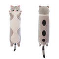 Shangman Lovely Plush Cat Doll Cute Cartoon Soft Stuffed Kitten Pillow Long Throw Sleeping Toy Gift For Kids Girlfriend Multiple