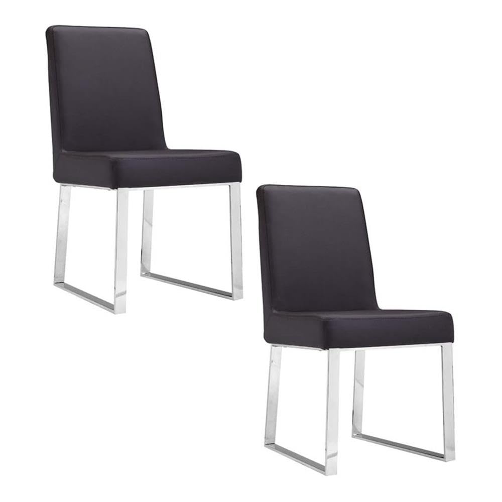 Pangea Home Sien Dining Chair, Brown