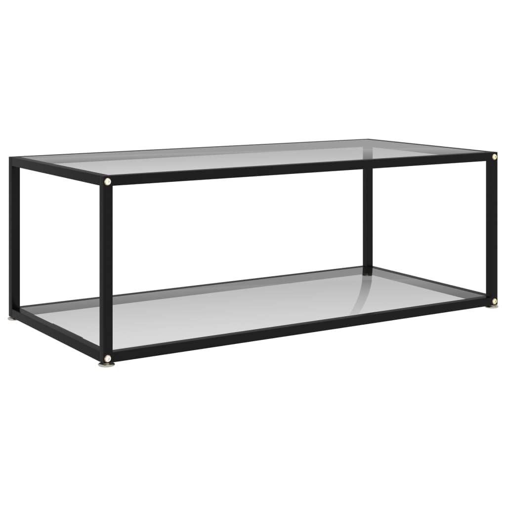 imasay Coffee Table Transparent 39.4&quot;x19.7&quot;x13.8&quot; Tempered Glass