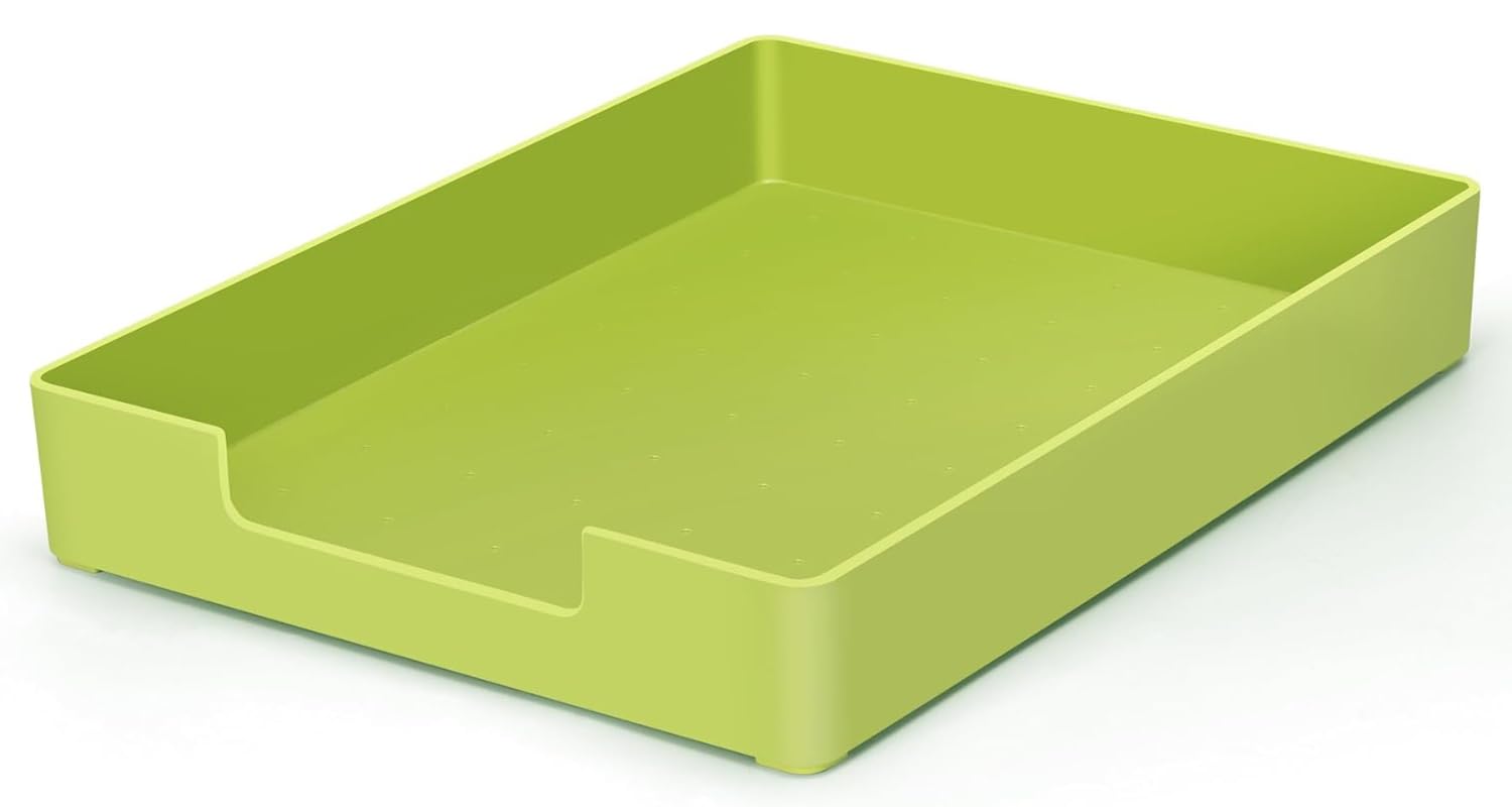 Rhonzhao Letter-Size Tray, Desk Drawer Organizer, A4 Plastic Paper Tray, Stackable Letter Tray Paper Organizer, Plastic Paper Ho