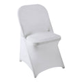 Howhic Folding Chair Covers For Party 12Pcs, Sliver Universal Spandex Chair Covers For Folding Chairs, Stretchy Fitted Chair Covers For Wedding, Party, Banquet, Conference (12Pcs, Sliver)