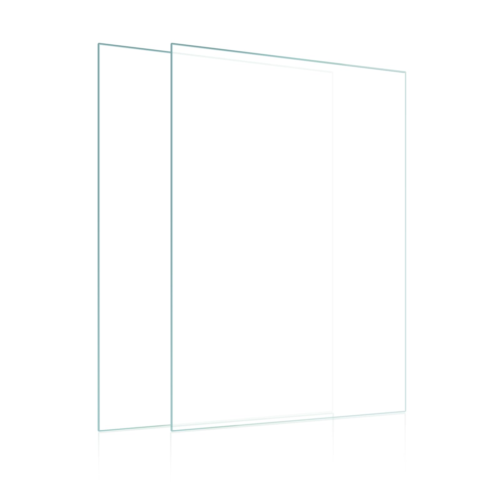 Egofine 8.5x11 Heat-Strengthened Glass Replacement for Picture Frame (Crystal Clear, 2 Pack), Replacement Glass for 8.5 by 11 Ph