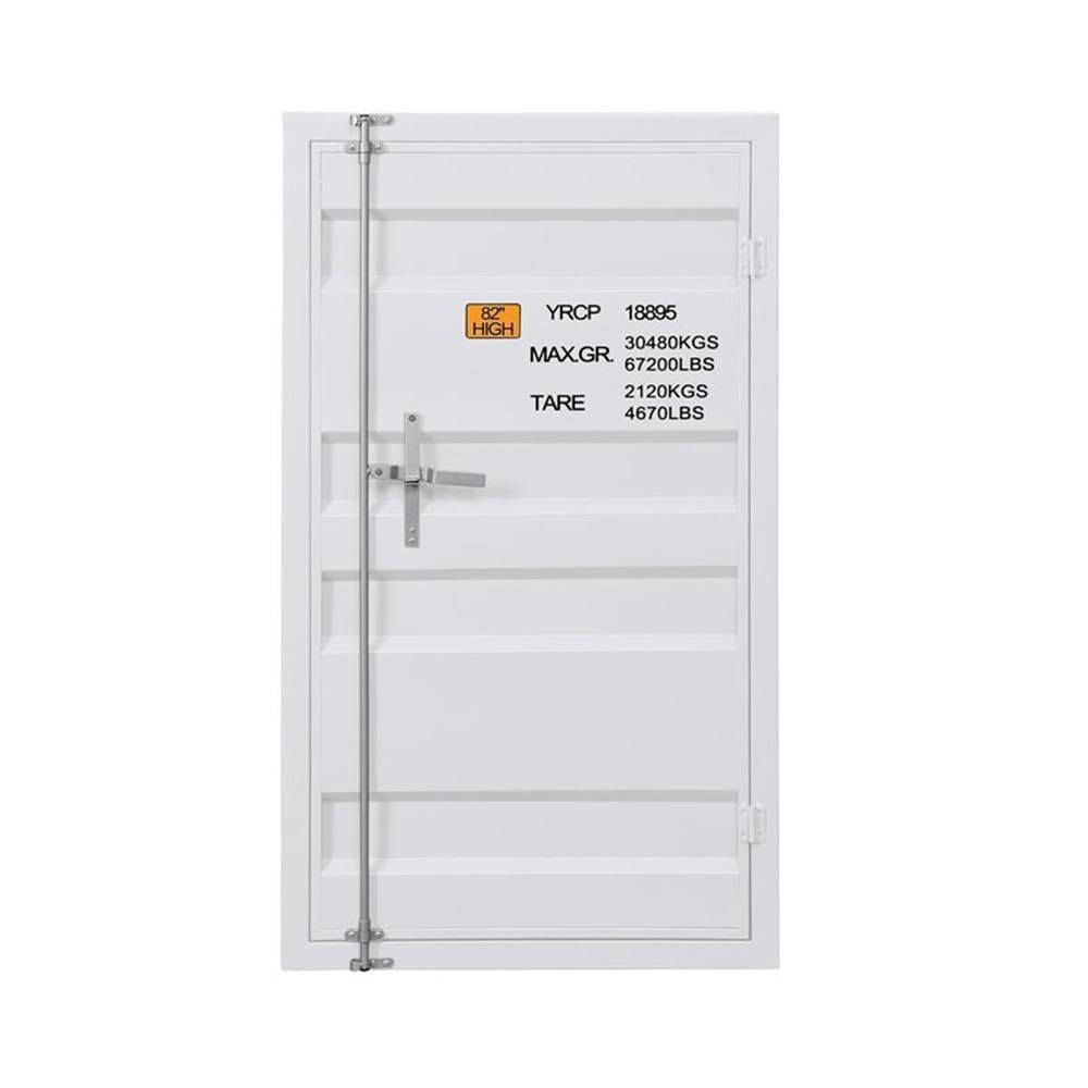 Acme Cargo Metal Chest with 1 Door in White