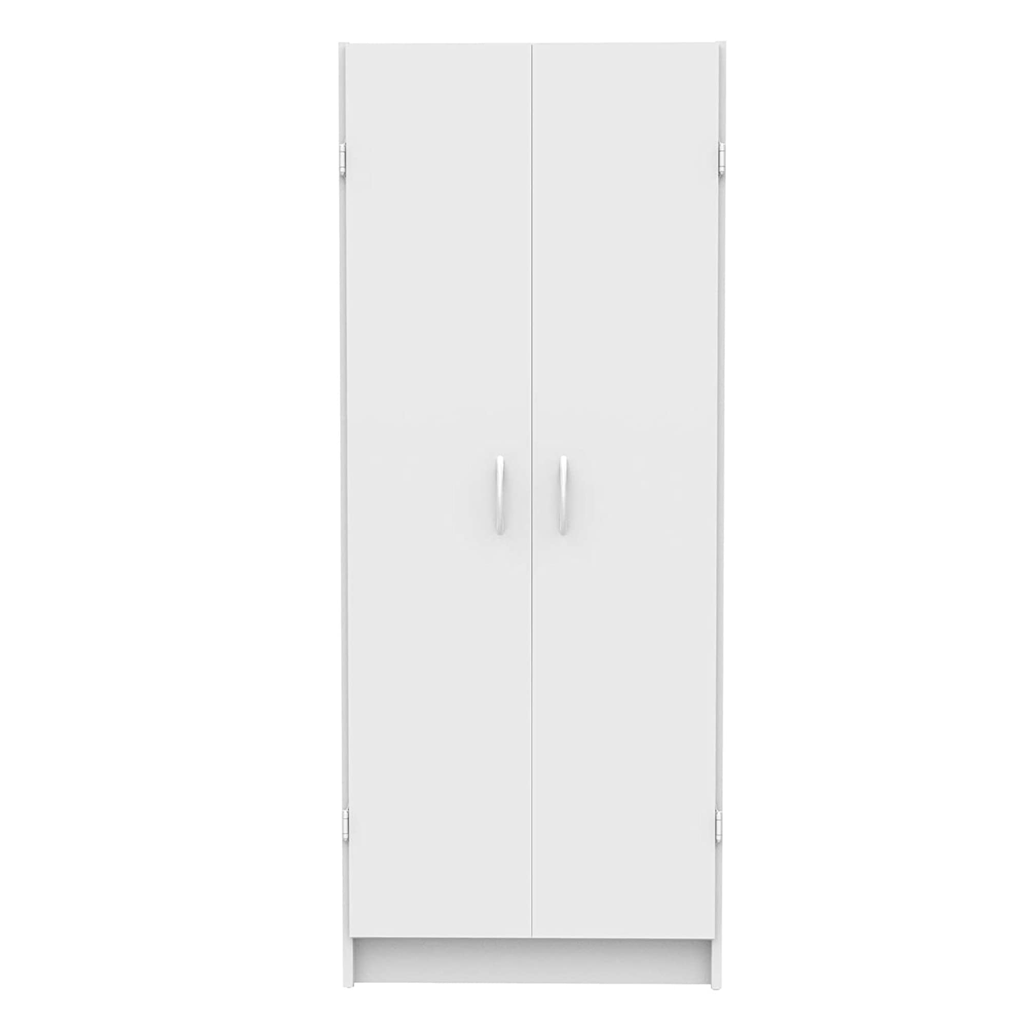 ClosetMaid Pantry Cabinet Cupboard with 2 Doors, Adjustable Shelves, Standing, Storage for Kitchen, Laundry or Utility Room, Whi