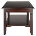 Ergode Wood Nolan Coffee Table - Stylish & Versatile, Cappuccino Finish, Durable Construction, Tapered Legs, Beveled Edges, Ample Storage, Easy Assembly - 37' W x 21.02' D x 18.03' H