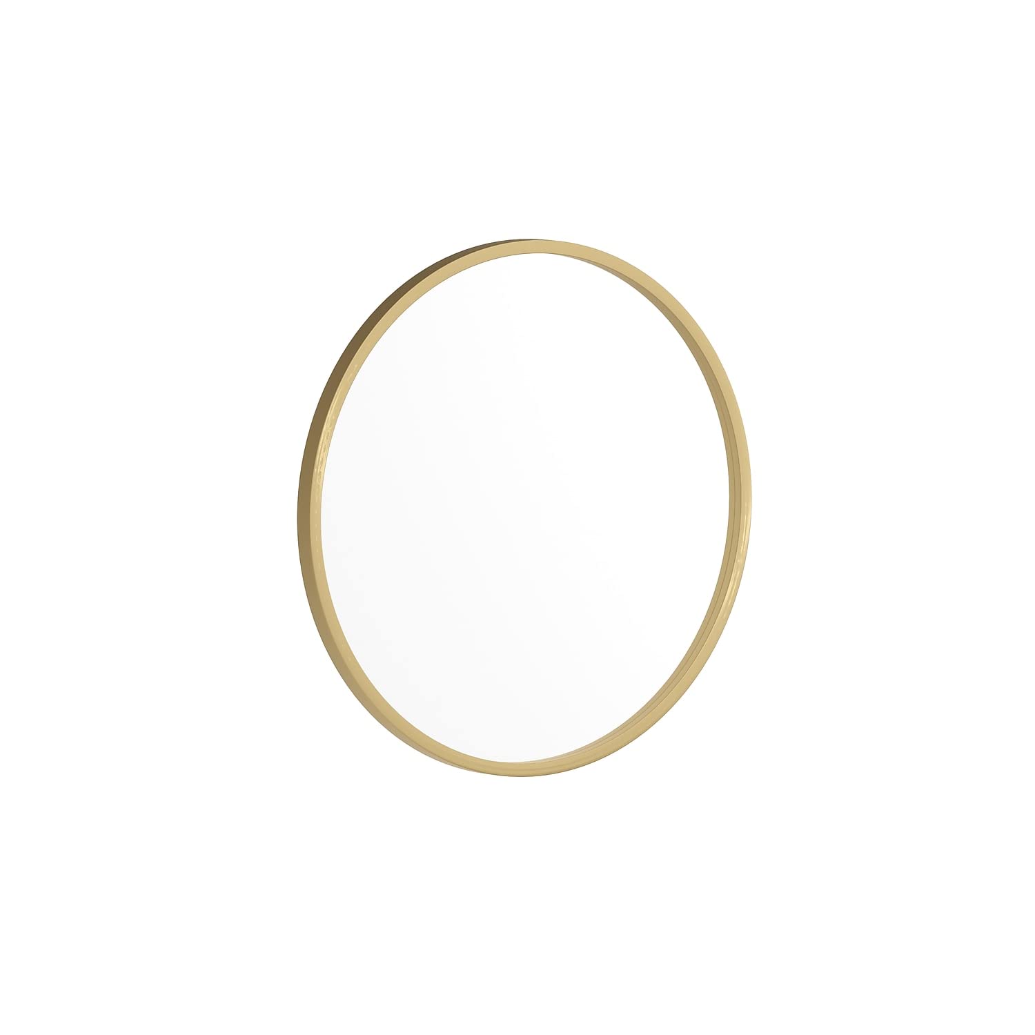 Flash Furniture Julianne Large Round Wall Mirror - Gold Circle Accent Mirror - 20' Vanity Mirror - For Bathroom, Vanity, Entryway, Dining Room, & Living Room