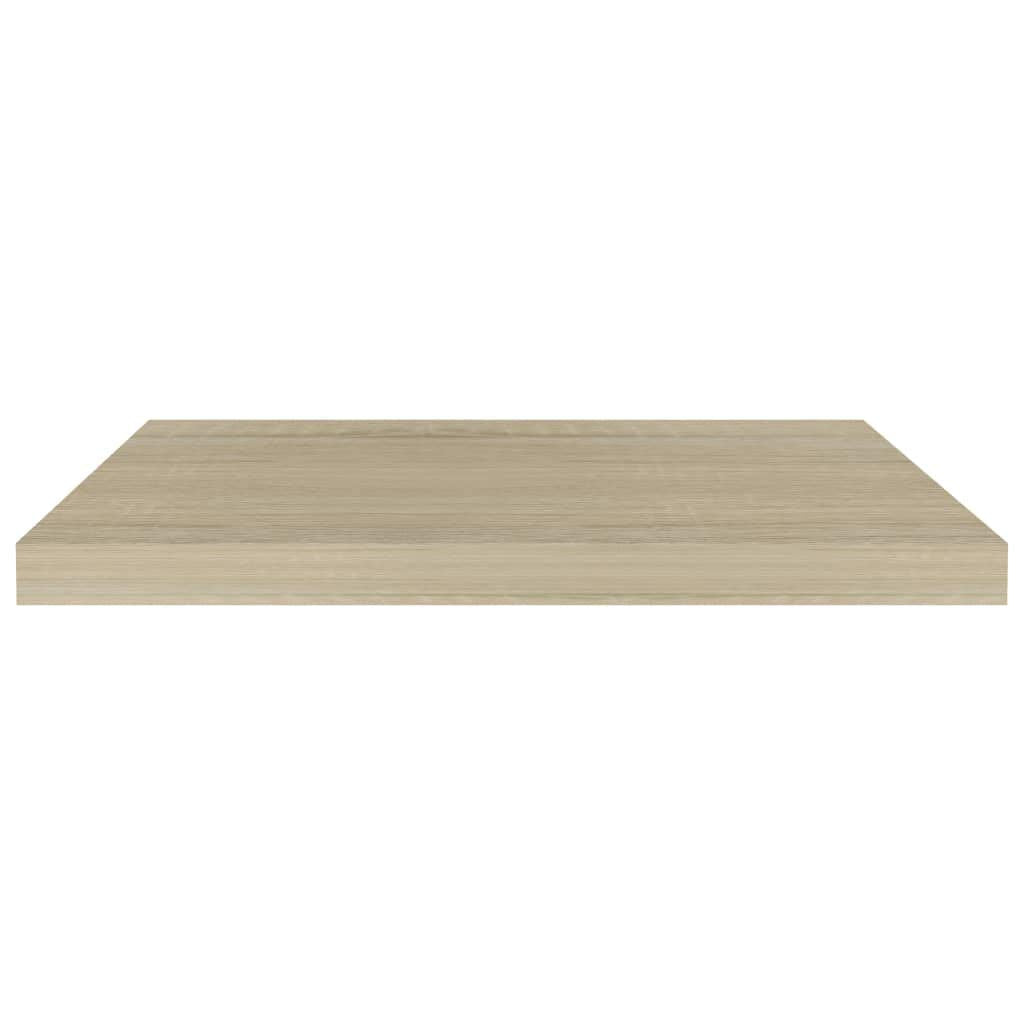 Floating Wall Shelves-SKM Floating Wall Shelves 2 pcs Oak 23.6&quot;x9.3&quot;x1.5&quot; MDF