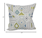 Blazing Needles Square Cotton Jacquard Throw Pillow, 17", Barista Minera