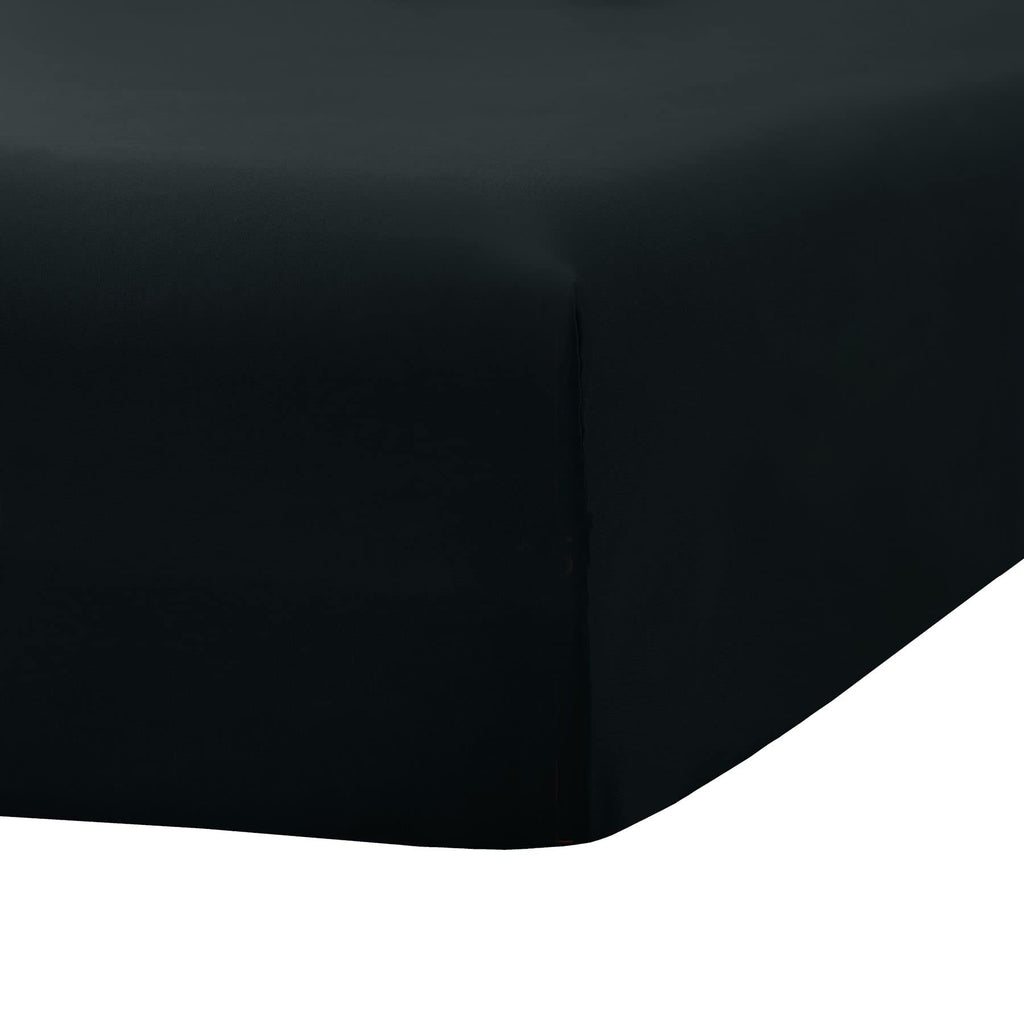 Ghooss Full Size Fitted Sheet,Hotel Quality Bedding Fitted Sheet Deep Pocket Up To 14 Inch,Wrinkle And Fade Resistant,1 Piece,Bl