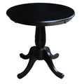 International Concepts 30 Round Dining Table in Black