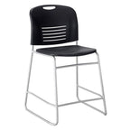 Safco Products Counter-Height Sled Base Chair, Black