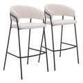 Zuo Josephine Barstool Cream