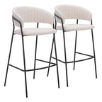 Zuo Josephine Barstool Cream