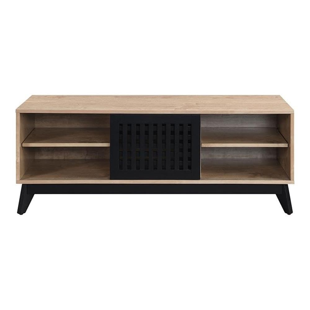 Acme Gamaliel Wooden TV Stand in Oak and Espresso