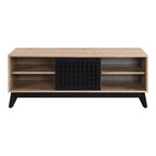 Acme Gamaliel Wooden TV Stand in Oak and Espresso