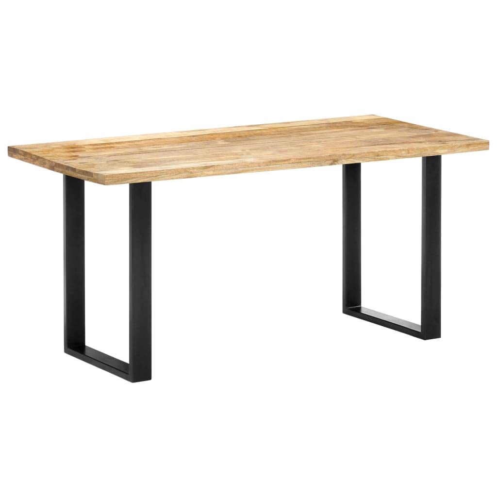 vidaXL Dining Table 63&quot;x31.5&quot;x29.5&quot; Solid Mango Wood