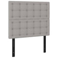 Vidaxl Classic Design Headboards, 2 Pcs, Light Gray, Size: 39.4"X2"X30.7"/34.6", Resistant Fabric Material