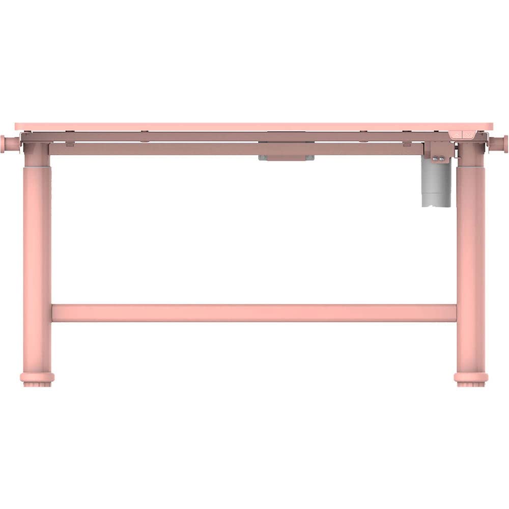 20-in. Wide Pink Electric Stand or Sit Desk for Children with Adjustable Height for School, Crafts, and Writing Stations