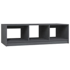 vidaXL Coffee Table Gray 43.3"x19.7"x13.4" Solid Pinewood