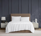 Linen Closet Luxury Cotton 600 Thread Count Performance Cotton 3-Piece Sheet Set, Twin, White