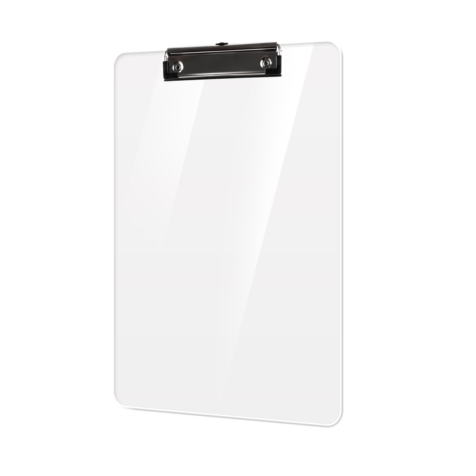 Macroclo Plastic Clipboards, Acrylic Clear Clip Board 8.5X11 For Classroom, Students, Kid, Woman, Letter Size A4 Transparent Cli