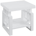 Coaster Furniture End Table White High Gloss 705707