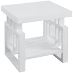 Coaster Furniture End Table White High Gloss 705707