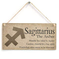 Meijiafei Sagittarius The Archer - Beautiful Spiritual Gift Astrology Sign of The Zodiac Plaque 10' x 5'