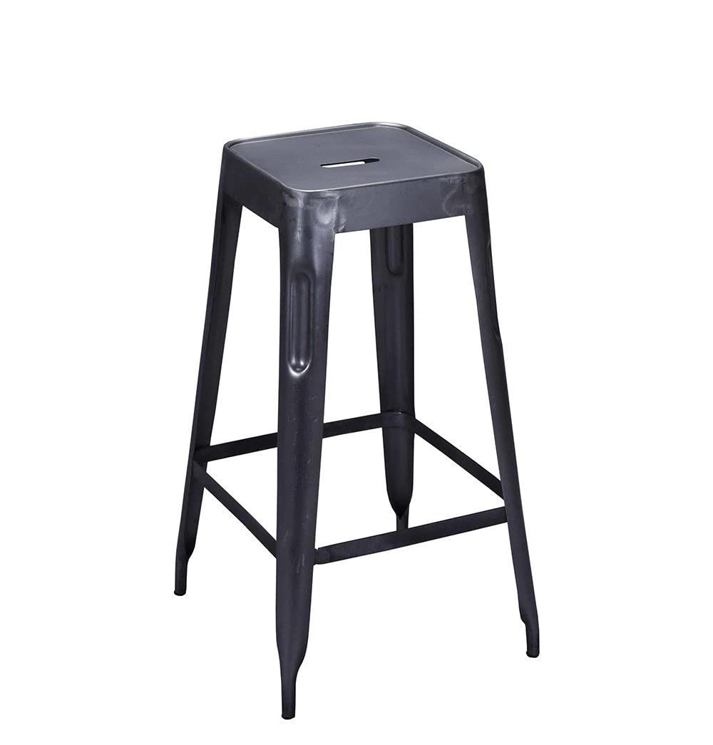 Death by Modernism Tolix Style Bar Stool Grey - Iron - Reproduction