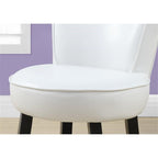 Monarch Specialties 8155, Accent, Kids, Upholstered, Pu, White, Contemporary, Modern Juvenile Chair Leather-Look, 19' L x 20.5' W x 21.5' H