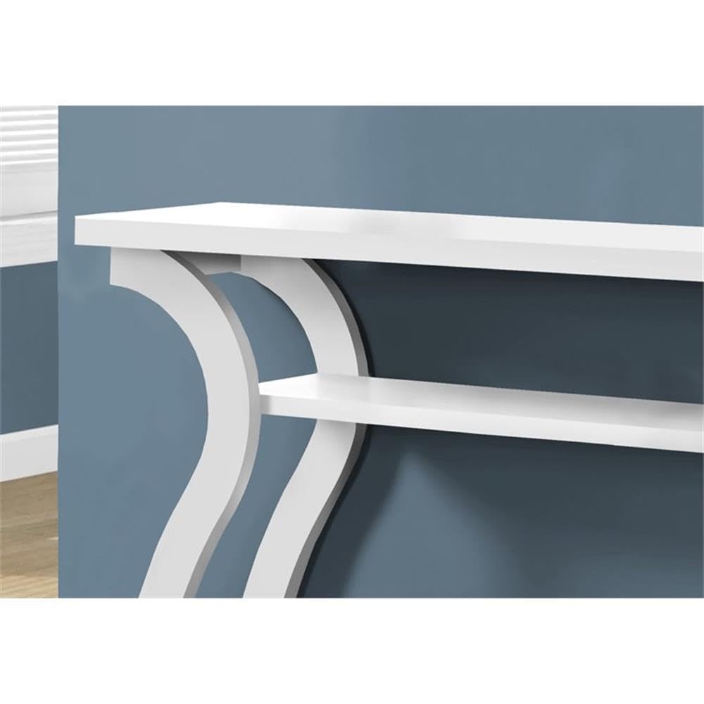 Monarch Specialties I CONSOLE TABLE, WHITE