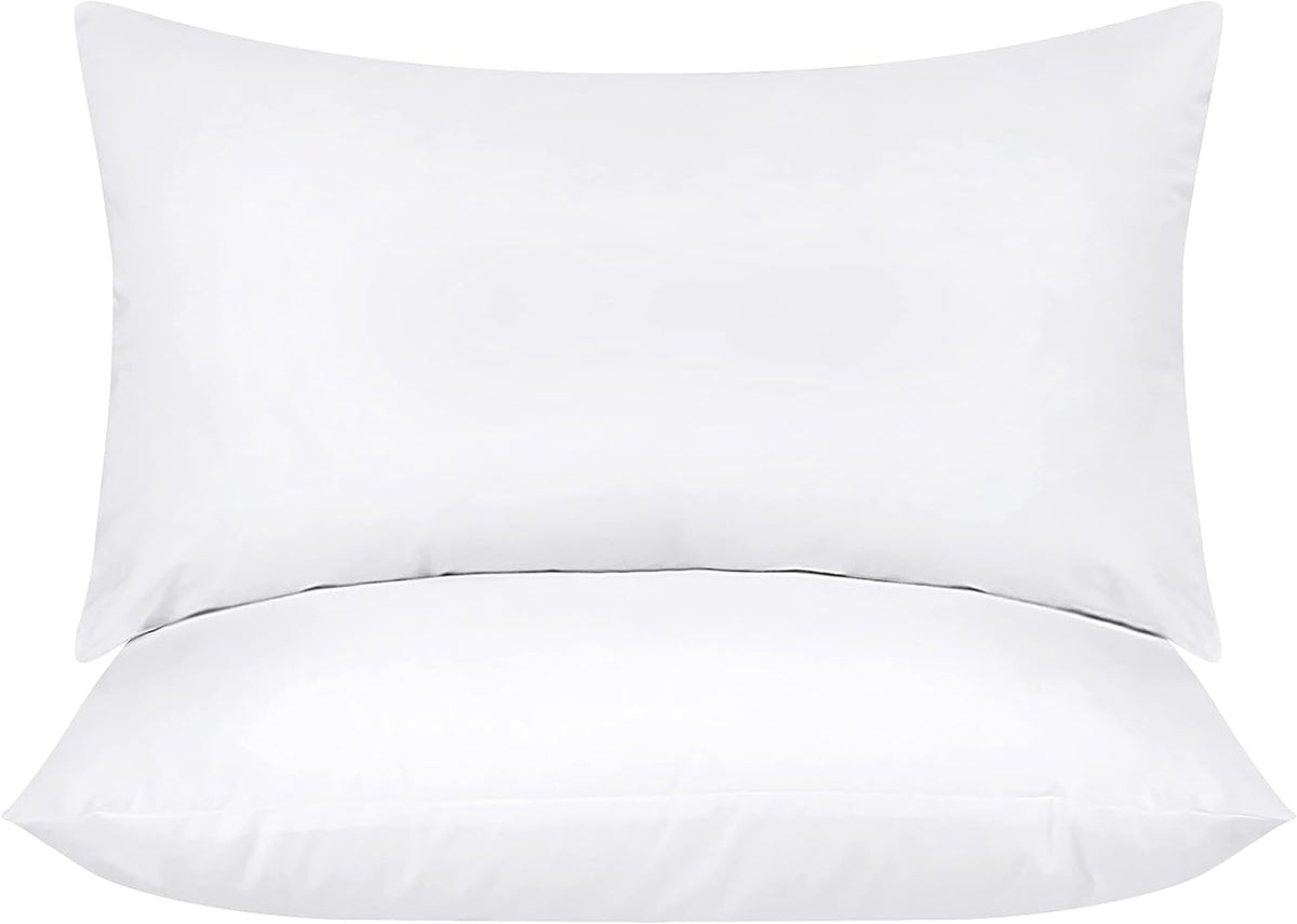 Utopia Bedding Throw Pillows Insert (Pack Of 2, White) - 12 X 20 Inches Bed And Couch Pillows - Indoor Decorative Pillows