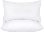 Utopia Bedding Throw Pillows Insert (Pack Of 2, White) - 12 X 20 Inches Bed And Couch Pillows - Indoor Decorative Pillows