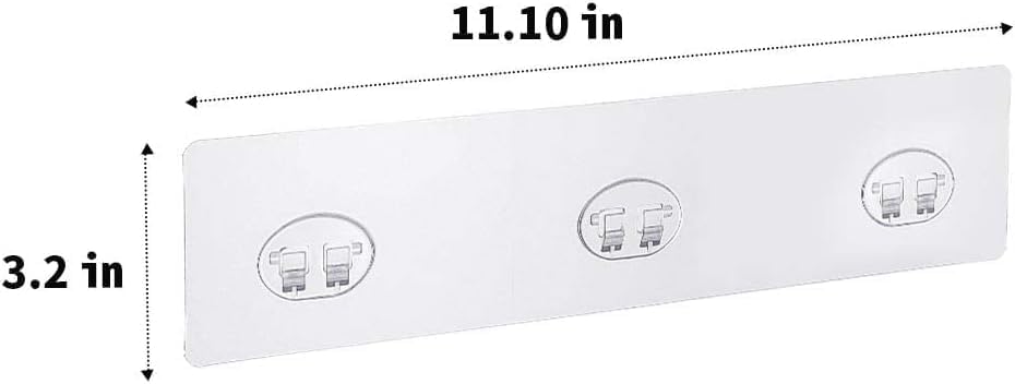 Mivvosakuki 4Pcs Shower Caddy Adhesive Replacement,Shower Shelves Adhesive Strip Pad Shower Organizer Sticker Replacement Bathro
