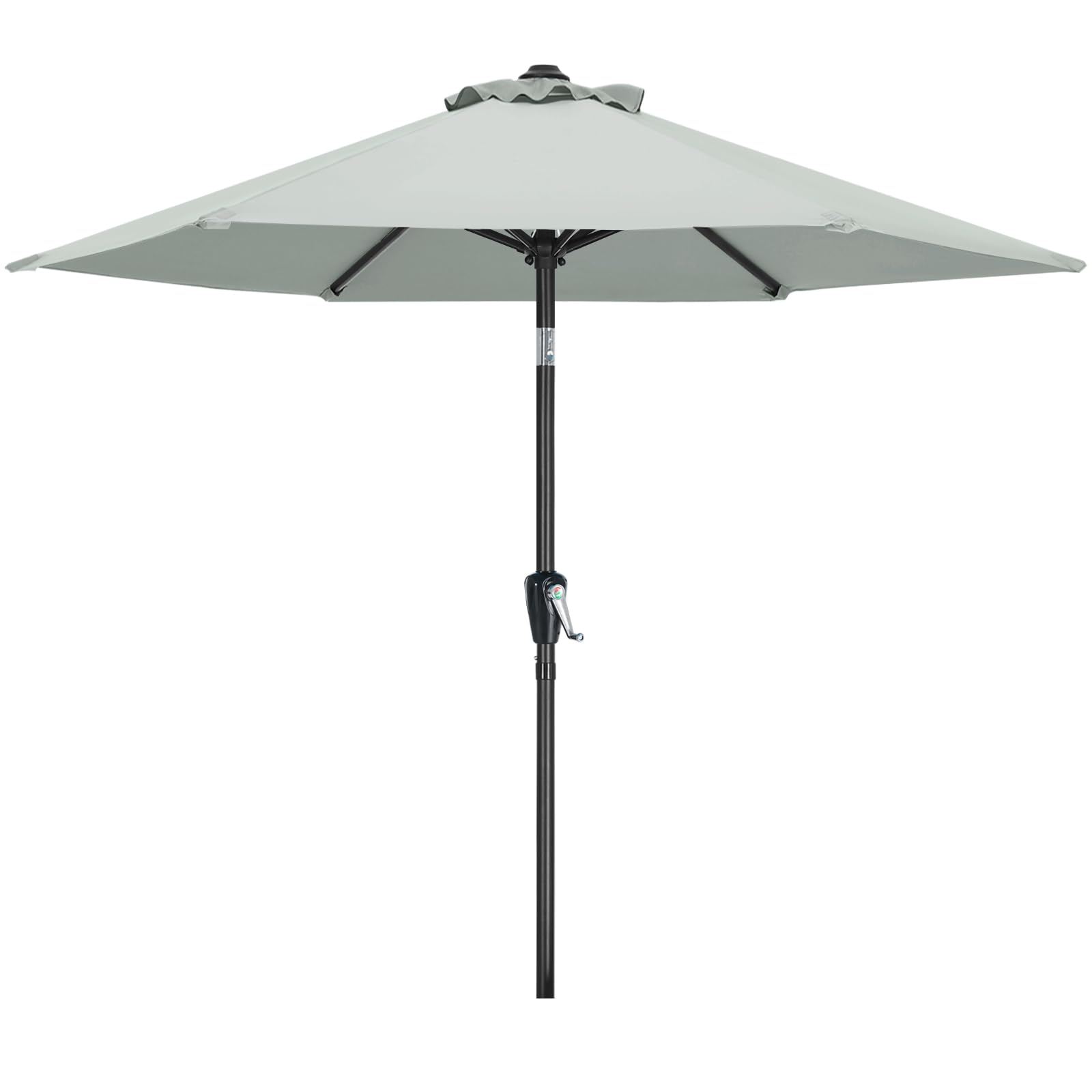 Mastercanopy Patio Umbrella For Outdoor Market Table -8 Ribs (9Ft, Light Gray)